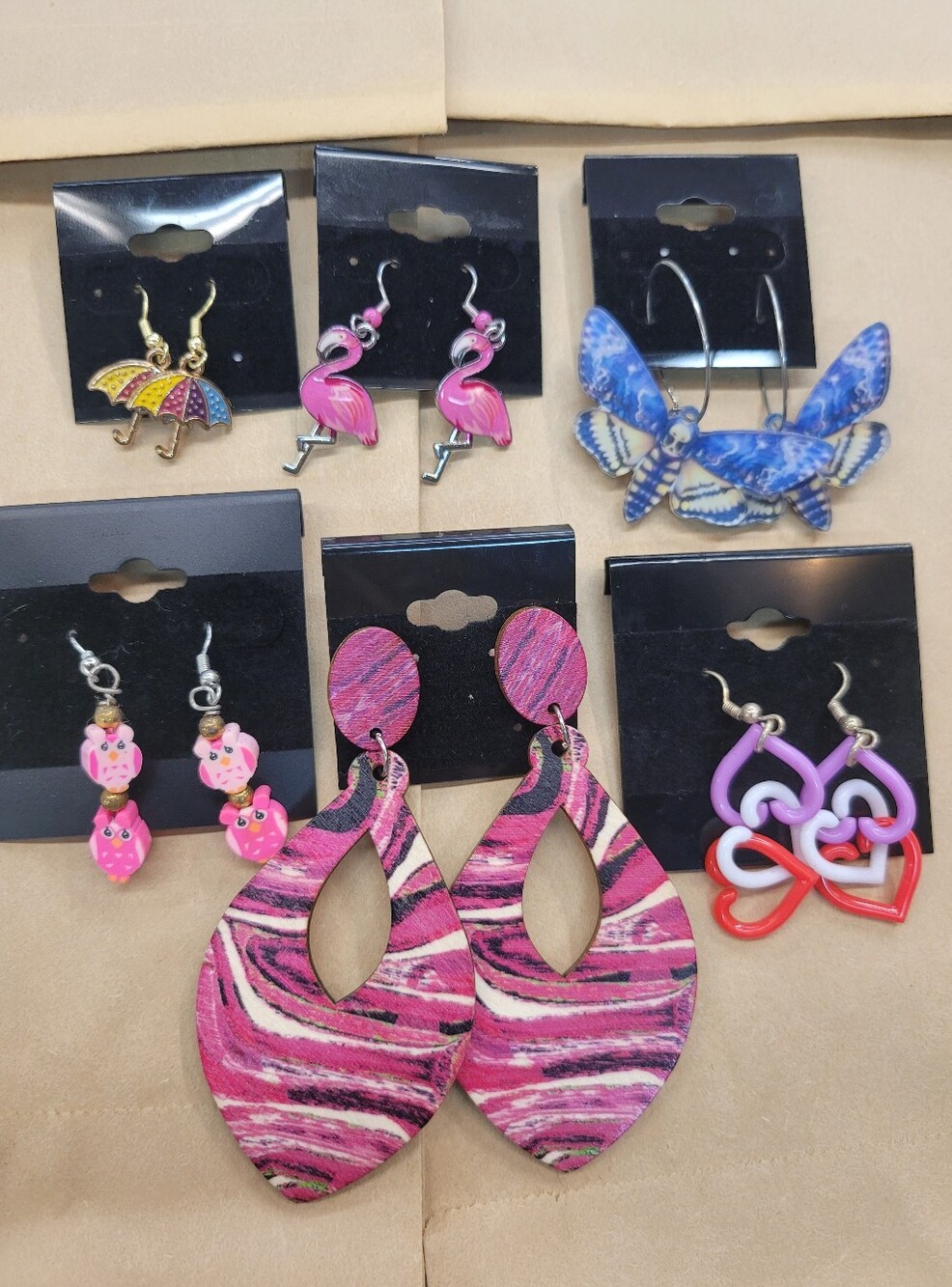 Earrings-6 Pair Pierced Varity